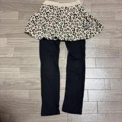BABYDOLL レオパード柄スカート付きレギンス 120