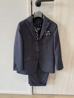 卒園式　入学式　フォーマルスーツ 120cm グレー系　シャツ付き　男の子