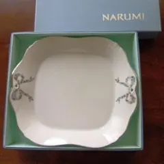 NARUMI リボン装飾　リーフサービスプレートのサムネイル