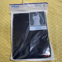 AIRism シームレス タンクトップ L ブラック