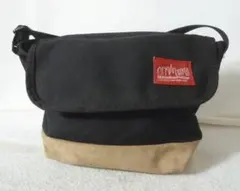 マンハッタンポーテージ　ブラック　ベージュ系　斜め掛け　ショルダーバッグ