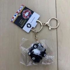 2025年　万博　キティ キーホルダー　黒　ミャクミャク　サンリオ ブラック