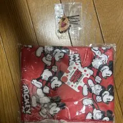 ミッキーマウス タオルとピンバッジセット