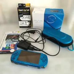 PSP3000 本体＋付属品　ブルー　※バッテリー無し