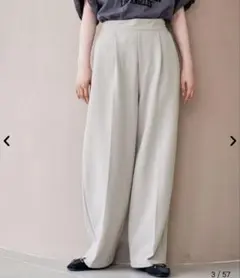 coen コーエン　イージービューティーワイドパンツ　XL ベージュ　新品未使用