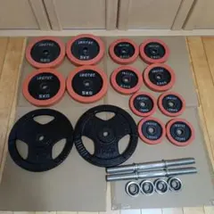 【引取限定・埼玉県】IROTEC ラバー ダンベル35kgセット+20kg