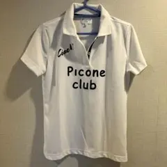 Picone club レディース ゴルフウェア ポロシャツ ホワイトのサムネイル