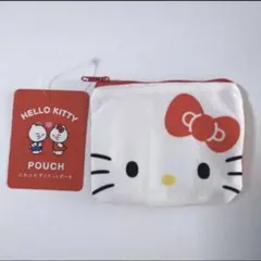 【キティ】ふわふわダイカットポーチ セリア サンリオ ダニエル