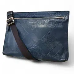 美品 バーバリー クレストブリッジ 紺ショルダーバッグ