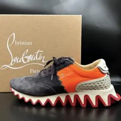 【美品】クリスチャンルブタン ルビシャーク スニーカー メンズ スエード 黒