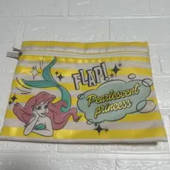 ディズニー　アリエル　リトルマーメイド　フラットポーチ