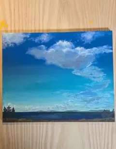 お〜い雲よ　アクリル画 F3号