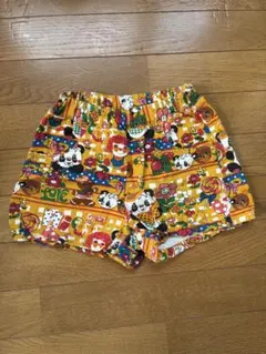 総柄 パンダ クマ ハーフパンツ イエロー - メルカリ