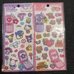 平成はっぴーフォン 日焼けキティ サンリオキャラクターズ シール ステッカー