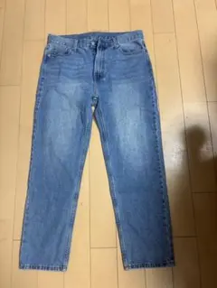 ライトブルー ストレートデニム Lサイズ