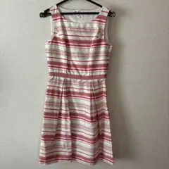 【ANAYI】ピンクボーダーワンピース