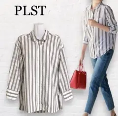 PLST レディース　ストライプ　シャツ　Sのサムネイル