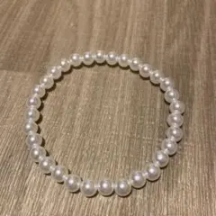 【ペット用】ホワイトパール風ネックレス