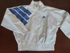 adidas エキップメントホワイト ナイロンジャケット ブルゾン XL