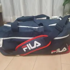 FILA スポーツバッグ ネイビー/レッド
