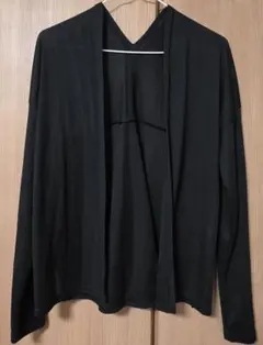 長袖カーディガン 薄手 M～Lサイズ 黒