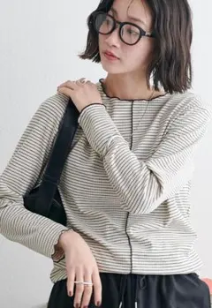 DISCOAT 前後2WAYリブメローロングスリーブ