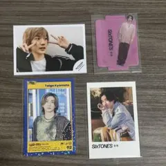 SixTONES 京本大我 グッズ 4点セット まとめ デタカ 特典 ミニ写真