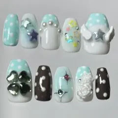 ネイルチップ クローバー WISHコア 平成女児 フェアリーグランジ