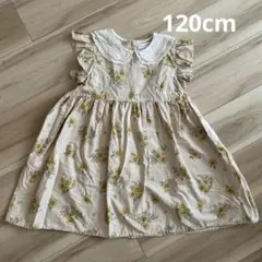 mamaraku 花柄 ノースリーブワンピース 120cm