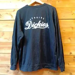 Dickies ブラック 長袖トレーナー3L