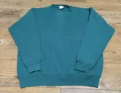 80〜90s USA製 B.V.D. ティールグリーン スウェット M