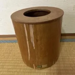 サイトーウッド　ゴミ箱　ダストボックス　ウッド　天然木　年代物　アンティーク