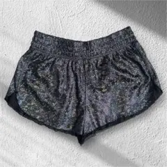 FOREVER 21 メッシュショートパンツ ラメ ブラックのサムネイル