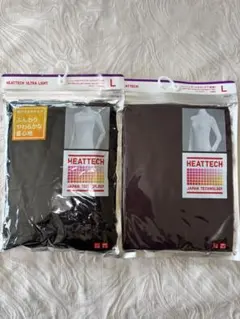 HEATTECH ウルトラライト &タートルネックT Lサイズ 2色セット
