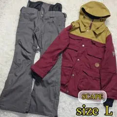 【SCAPE✨L】スキー スノー スノボ ウェア セットアップ 上下