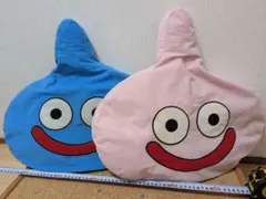 ドラゴンクエスト超でっかいスライムクッション 青・ピンク２体セット