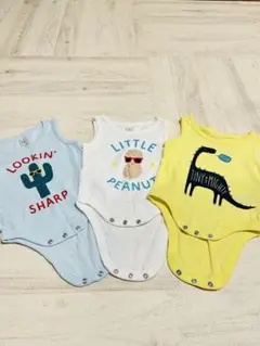 ギャップ！ベビーロンパース3枚セット