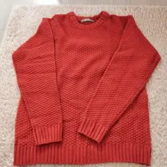 nano universe オレンジニットセーター