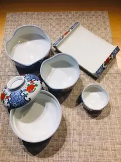 和風デザイン食器セット 5点