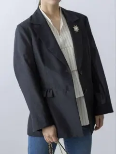 【組曲/美品】フリルディテールシアー ジャケットのサムネイル