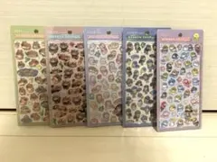 ボンボンドロップシール　アルパカ　レッサーパンダ　ハシビロコウ　5点まとめ売り