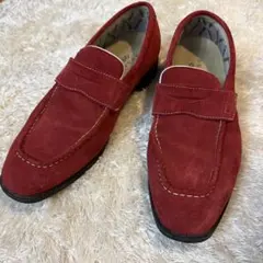 REGAL ローファー レッド スエード