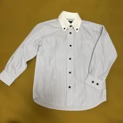 hiromichi nakano ストライプ ボタンダウン 長袖シャツ