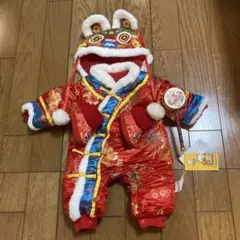 新品タグ付きベビーチャイナ服着ぐるみセット