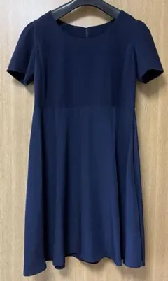 レディース ワンピース 無地 ネイビー ユニクロ