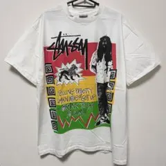 【XL】Stussy x ボブマーリー ラスタ Tシャツ リプリント 古着