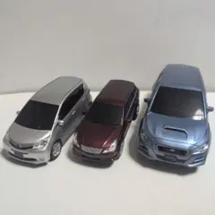 SUBARU 非売品　ミニカー 3台セット トレジア アウトバック レヴォーグのサムネイル