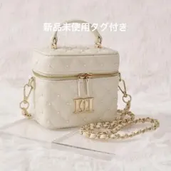 Darich ダーリッチ 【ゴールドパーツ】キルティングパールスクエアミニバッグ