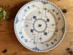 深皿✨未使用近✨ロイヤルコペンハーゲン ブルーフルーテッド ハーフレース カレー ロイヤルコペンハーゲン（Royal Copenhagen） ブルー