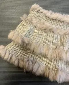 クードシャンス　フェイクファーCoup de Chance ラメ入り　ストール⁇